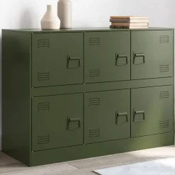 Dressoir 99x39x73 cm staal>vidaXL Hot