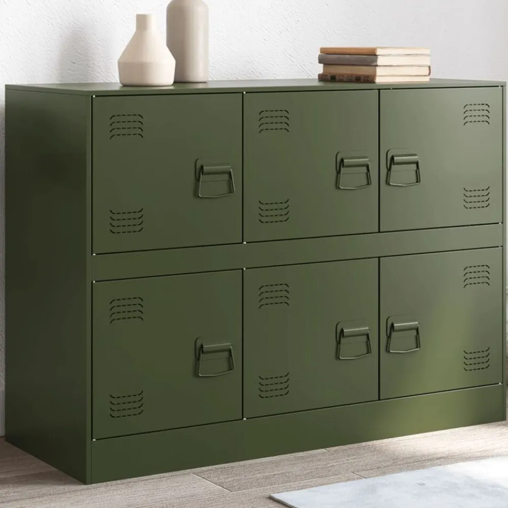 Dressoir 99x39x73 cm staal>vidaXL Hot