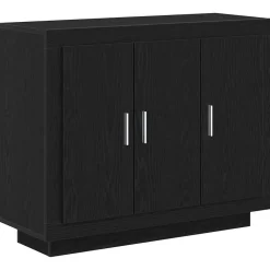 Kasten & Opbergmeubelen*vidaXL Dressoir 92 x 35 x 75 cm Bewerkt hout Zwart eiken