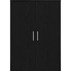 Kasten & Opbergmeubelen*vidaXL Dressoir 60 x 31 x 84 cm Bewerkt hout Zwart eiken