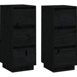 Dressoirs 2 st 32x34x75 cm massief grenenhout>vidaXL New