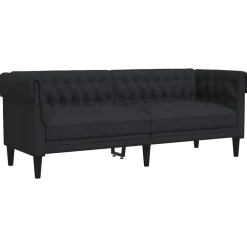 Driezitsbank Chesterfield-stijl stof>vidaXL Sale