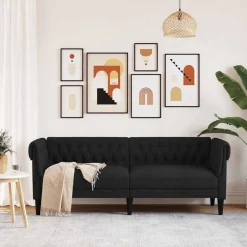 Driezitsbank Chesterfield-stijl stof><noscript><img width=