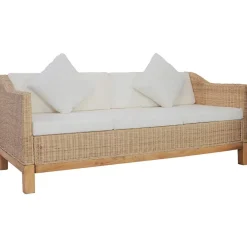 Driezitsbank met kussens natuurlijk rattan>vidaXL Best