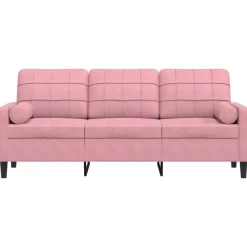 Driezitsbank met sierkussens 180 cm fluweel><noscript><img width=