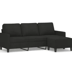 Driezitsbank met voetenbank 180 cm stof>vidaXL Discount