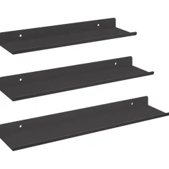 Drijvende plank 3 pcs 40 x 9 x 2,5 cm Staal>vidaXL