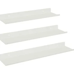 Drijvende plank Wandgemonteerd 3 pcs 40 x 9 x 2,5 cm Staal>vidaXL Outlet