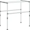 Droogrek 83x(50-55)x(40-85) cm aluminium>vidaXL New
