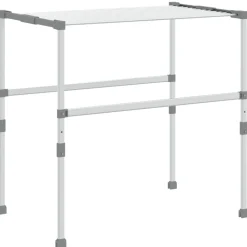 Droogrek 83x(50-55)x(40-85) cm aluminium>vidaXL New