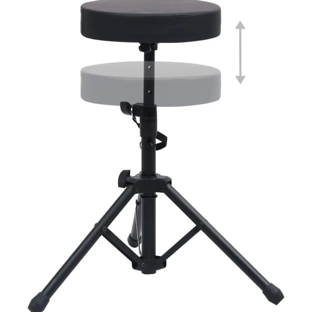 Drumkruk verstelbaar rond zwart>vidaXL New