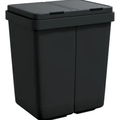 Dubbele vuilnisbak 2x25 L kleurig>vidaXL Discount
