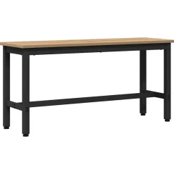 Bankjes*vidaXL Eetbank Artisan Eiken 100 x 32,5 x 48,5 cm artisanaal eikenkleurig