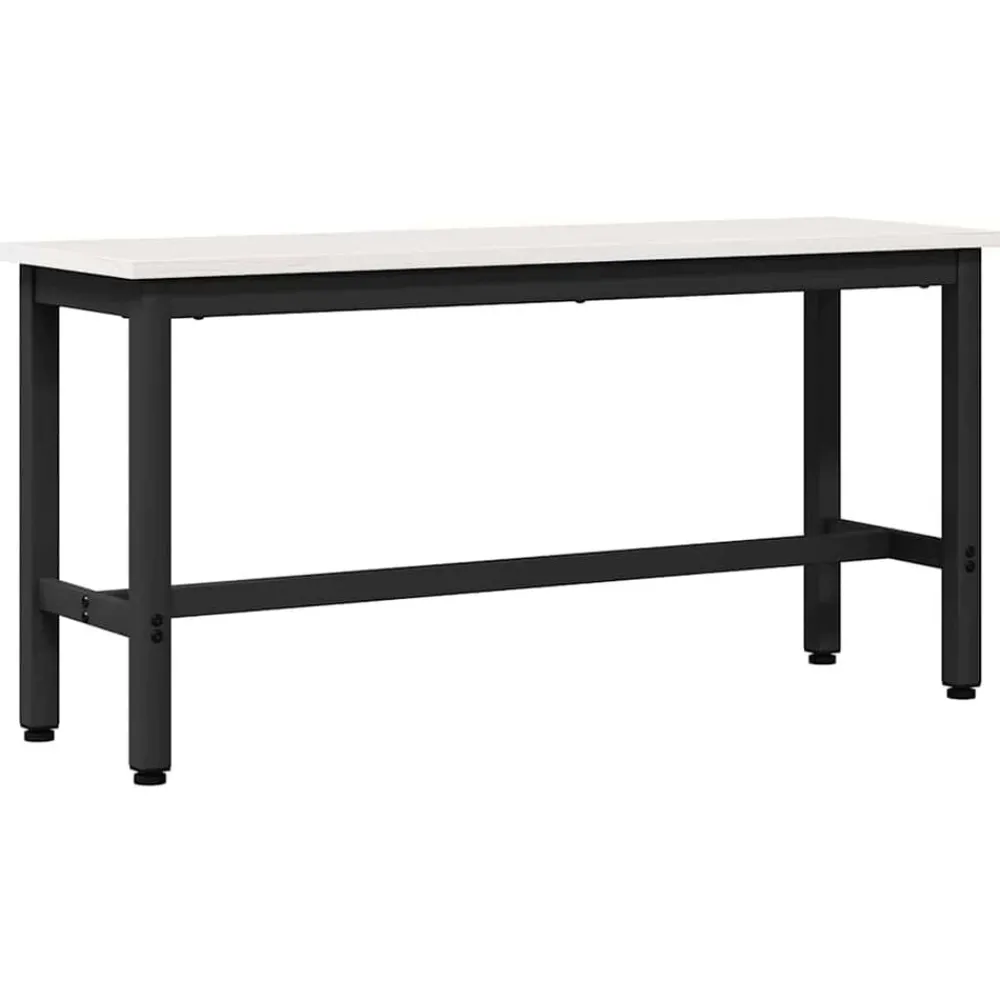 Bankjes*vidaXL Eetbank 100 x 32,5 x 49 cm Massief grenenhout Wit