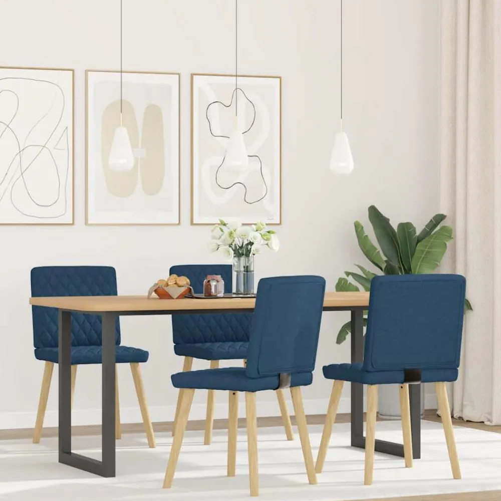 Eetkamerstoelen 4 st stof>vidaXL New