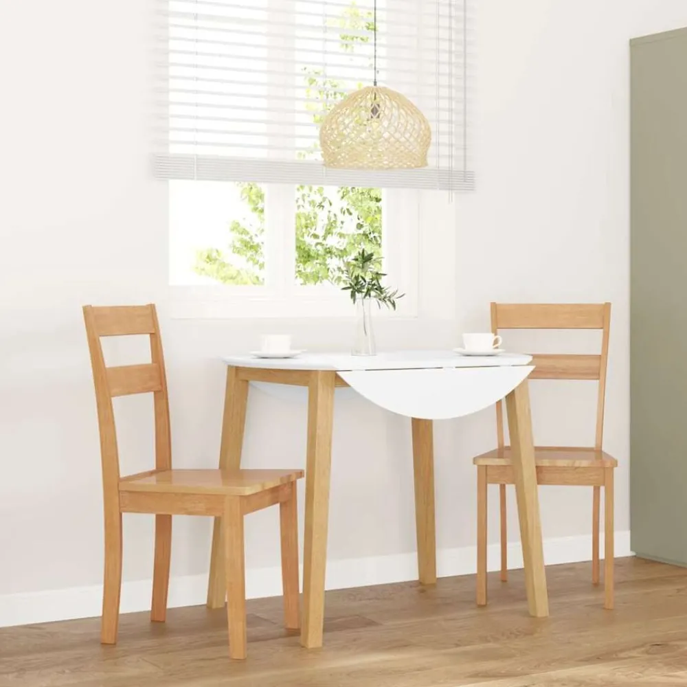 Eetkamerstoelen 2 st massief hout rubber>vidaXL Best
