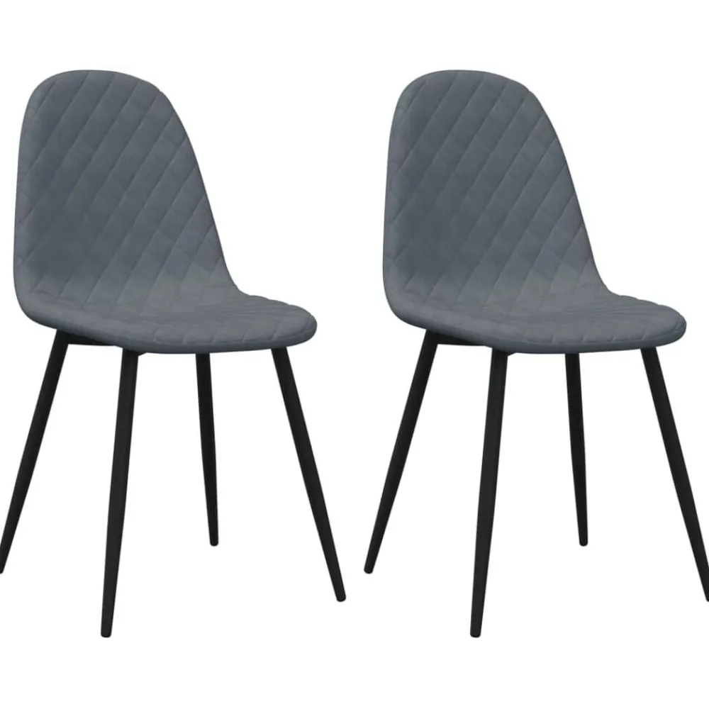 Eetkamerstoelen 2 st fluweel>vidaXL Outlet
