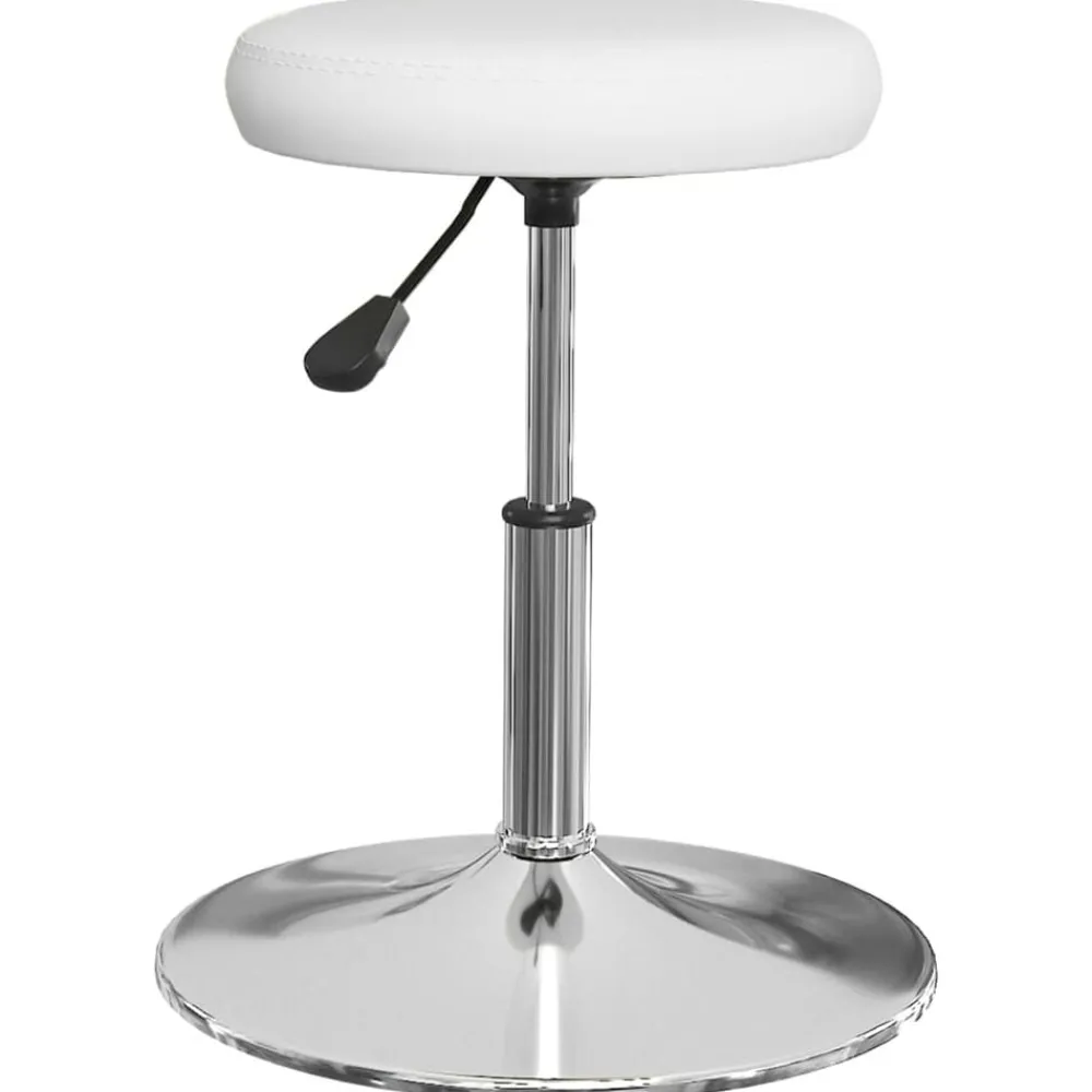 Stoelen*vidaXL Eetkamerstoelen 2 st kunstleer Wit