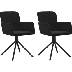 Eetkamerstoelen draaibaar 2 st fluweel>vidaXL Outlet
