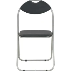 Eetkamerstoelen inklapbaar 4 st kunstleer zwart><noscript><img width=