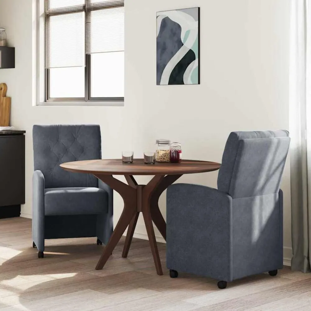 Eetkamerstoelen met Wieltjes 2 pcs 58 x 67 x 97 cm>vidaXL Online