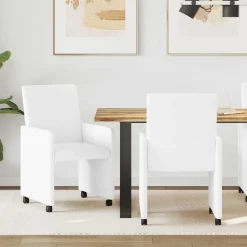 Eetkamerstoelen met Wieltjes 2 pcs 57 x 66 x 94 cm>vidaXL Online