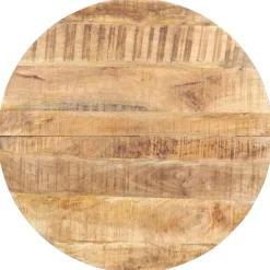 Tafels*vidaXL Eettafel 80 cm ruw mangohout