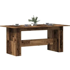 Tafels*vidaXL Eettafel 180x90x76 cm bewerkt hout kleurig Oud hout