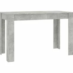 Tafels*vidaXL Eettafel 120x60x76 cm bewerkt hout Betongrijs