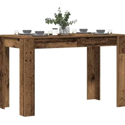 Eettafel 120x60x76 cm bewerkt hout kleurig>vidaXL Discount