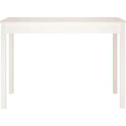 Tafels*vidaXL Eettafel 110x55x75 cm massief grenenhout Wit