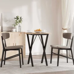 Tafelaccessoires*vidaXL Eettafelpoten X-frame 40x40x73 cm staal