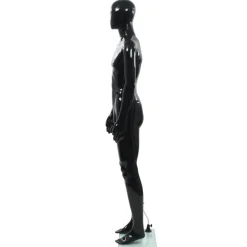 Etalagepop mannelijk met glazen voet 185 cm glanzend><noscript><img width=