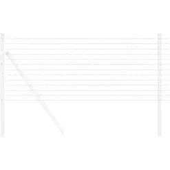 Tuinafscheidingen*vidaXL Euro Hek 0,4 x 10 m PVC-gecoat ijzer Gegalvaniseerd staal