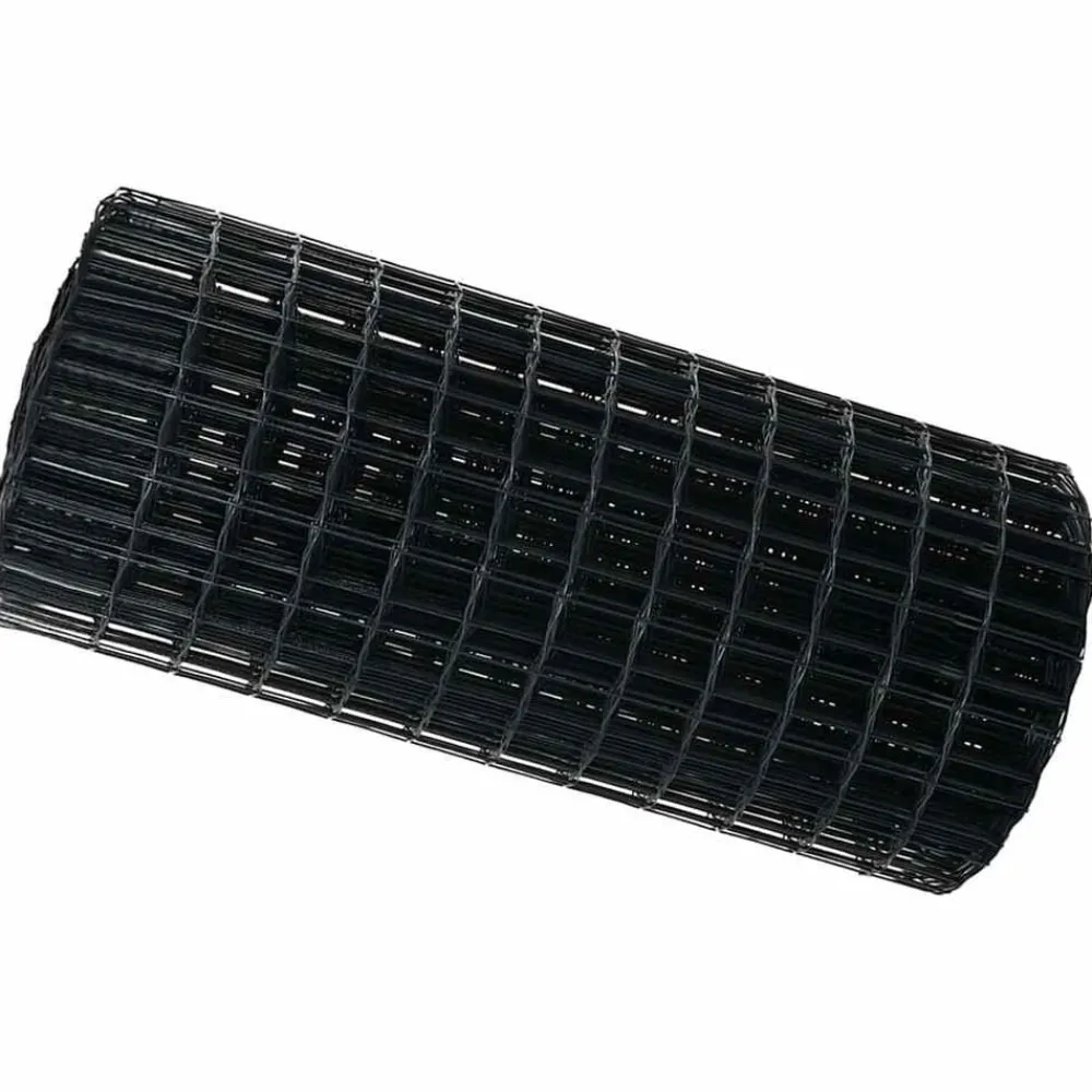 Tuinafscheidingen*vidaXL Euro Hek 0,4 x 10 m PVC-gecoat ijzer Grijs