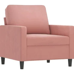 Banken*vidaXL Fauteuil 60 cm fluweel Roze