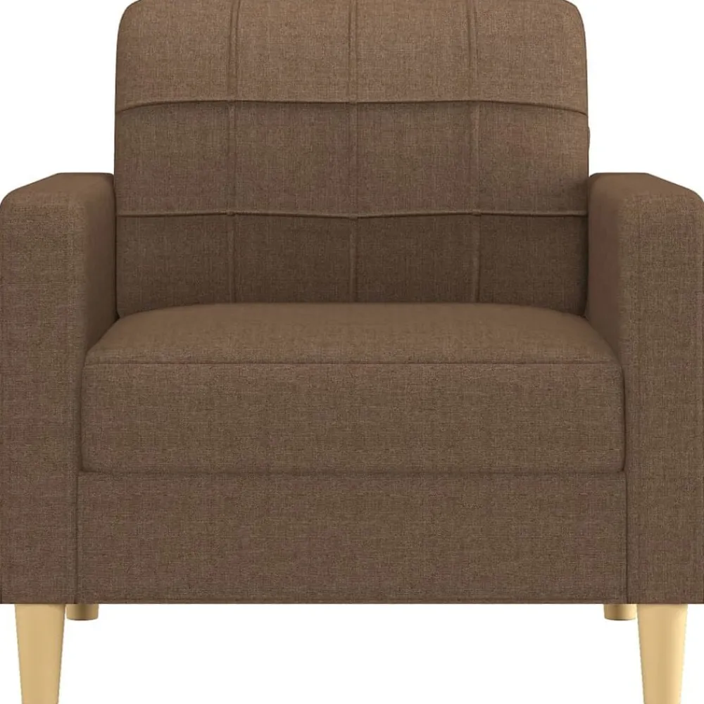 Banken*vidaXL Fauteuil 60 cm stof Bruin