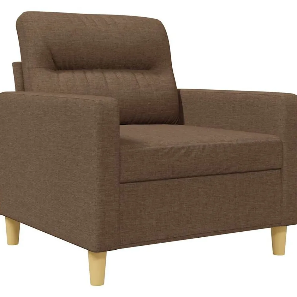 Banken*vidaXL Fauteuil 60 cm stof Bruin
