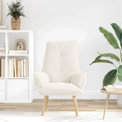Fauteuil Crème 69 x 74 x 93 cm Sherpa Stof><noscript><img width=