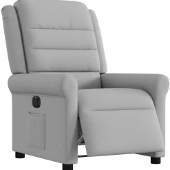 Fauteuil elektrisch verstelbaar stof wolk grijs>vidaXL Best