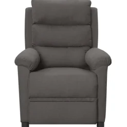 Stoelen*vidaXL Fauteuil elektrisch verstelbaar stof Donkergrijs