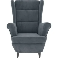 Stoelen*vidaXL Fauteuil fluweel Donkergrijs
