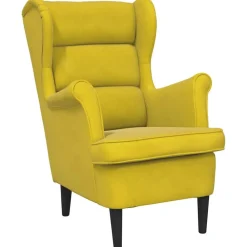 Stoelen*vidaXL Fauteuil fluweel Mosterdgeel