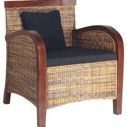 Stoelen*vidaXL Fauteuil handgeweven rattan