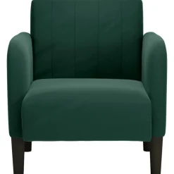 Stoelen*vidaXL Fauteuil met armleuningen 54 cm fluweel Donkergroen