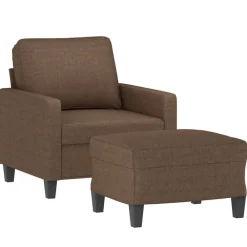 Fauteuil met voetenbank 60 cm stof><noscript><img width=