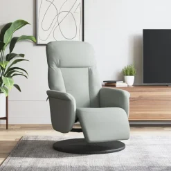 Fauteuil met voetensteun verstelbaar fluweel>vidaXL Clearance