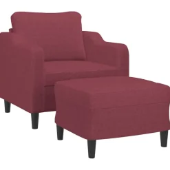 Fauteuil met voetenbank 60 cm stof><noscript><img width=