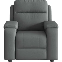 Stoelen*vidaXL Fauteuil verstelbaar stof Donkergrijs