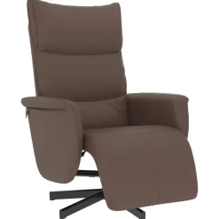 Fauteuil verstelbaar met voetensteun kunstleer>vidaXL New